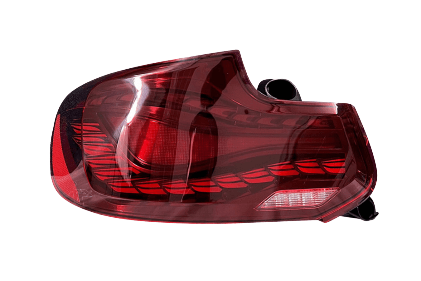 BMW 2-Series & M2 (F22 F23 F87) Red and Black Dragon Scale OLED Tail Lights