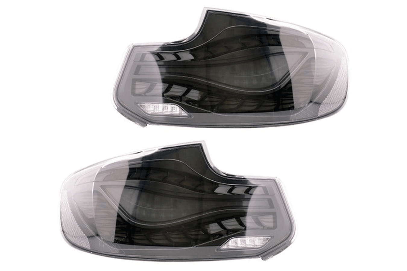 BMW 2-Series & M2 (F22 F23 F87) Red and Black Dragon Scale OLED Tail Lights