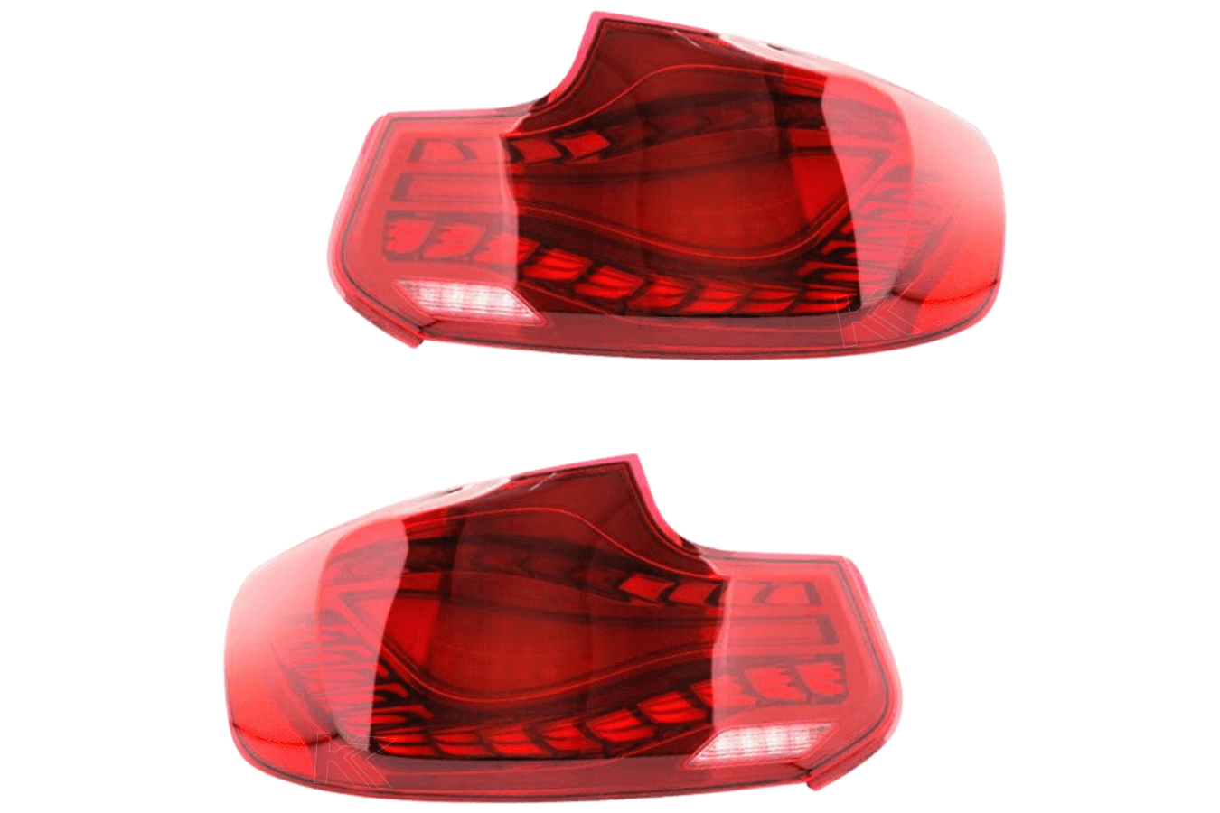 BMW 2-Series & M2 (F22 F23 F87) Red and Black Dragon Scale OLED Tail Lights