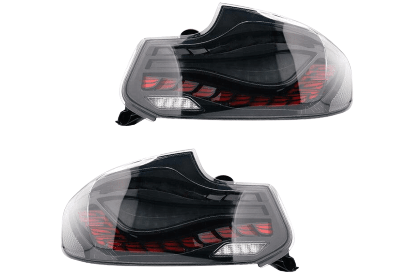 BMW 2-Series & M2 (F22 F23 F87) Red and Black Dragon Scale OLED Tail Lights