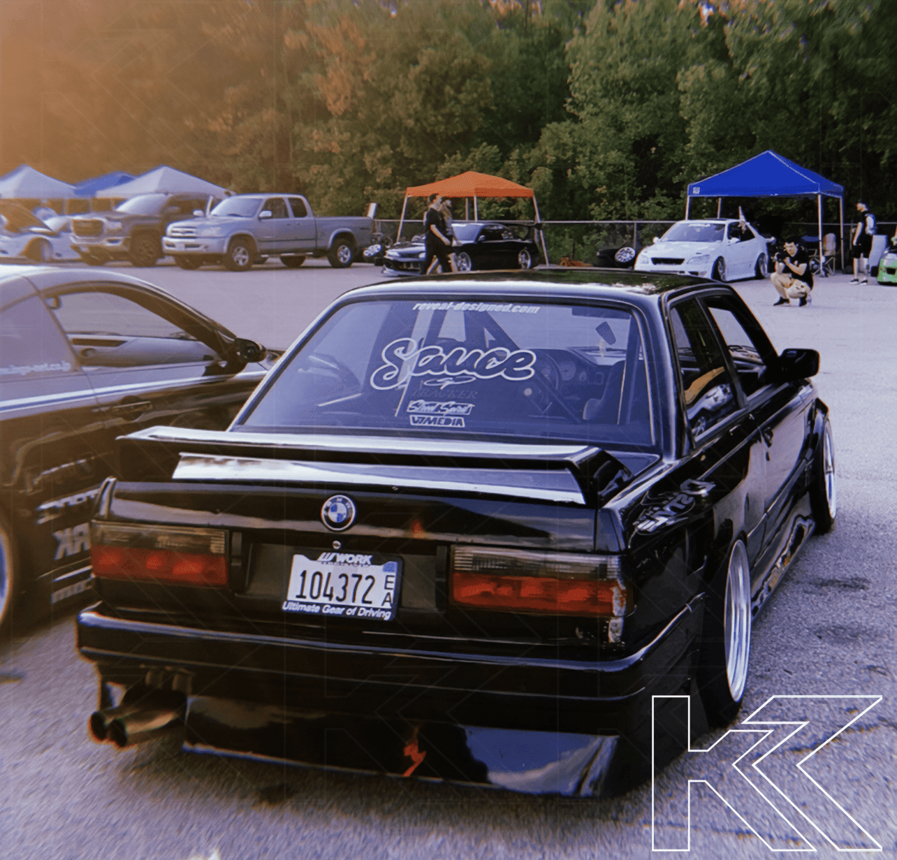 BMW 3-Series E30 Red/ Smoked Tail Lights- Facelift (1988-1994)