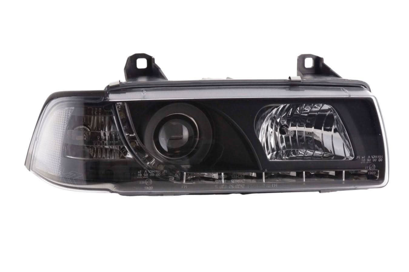 BMW 3-series E36 Coupe Black LED Headlights with Daytime Running Lights (1992-1999)