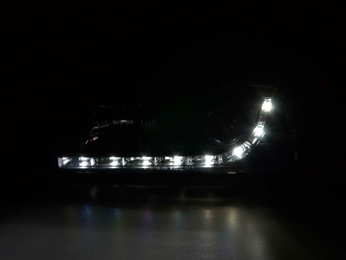BMW 3-series E36 Coupe Black LED Headlights with Daytime Running Lights (1992-1999)
