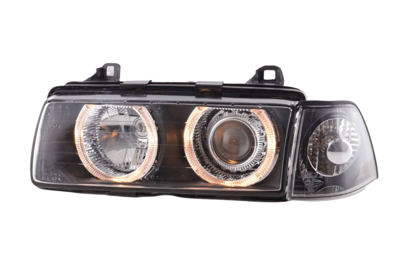 BMW 3-series E36 Coupe/Convertible Black Angel Eye Headlights (1992-1998)
