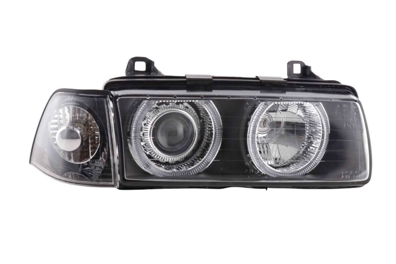 BMW 3-series E36 Coupe/Convertible Black Angel Eye Headlights (1992-1998)