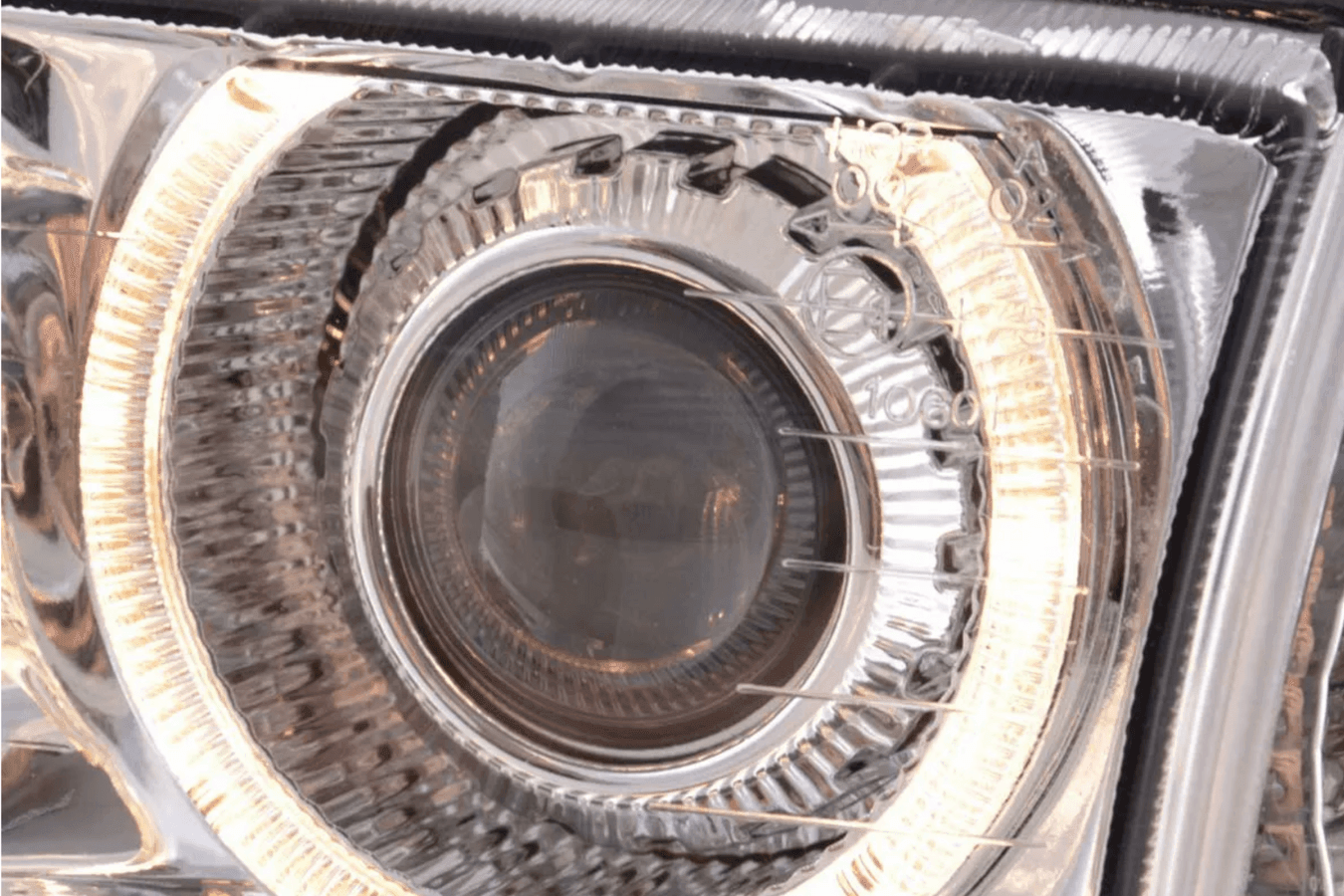BMW 3-series E36 Coupe/Convertible Chrome Xenon Angel Eyes Headlights (1992-1998)