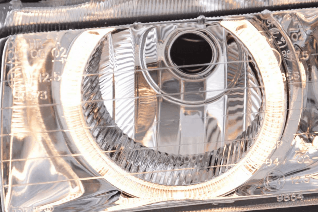 BMW 3-series E36 Coupe/Convertible Chrome Xenon Angel Eyes Headlights (1992-1998)
