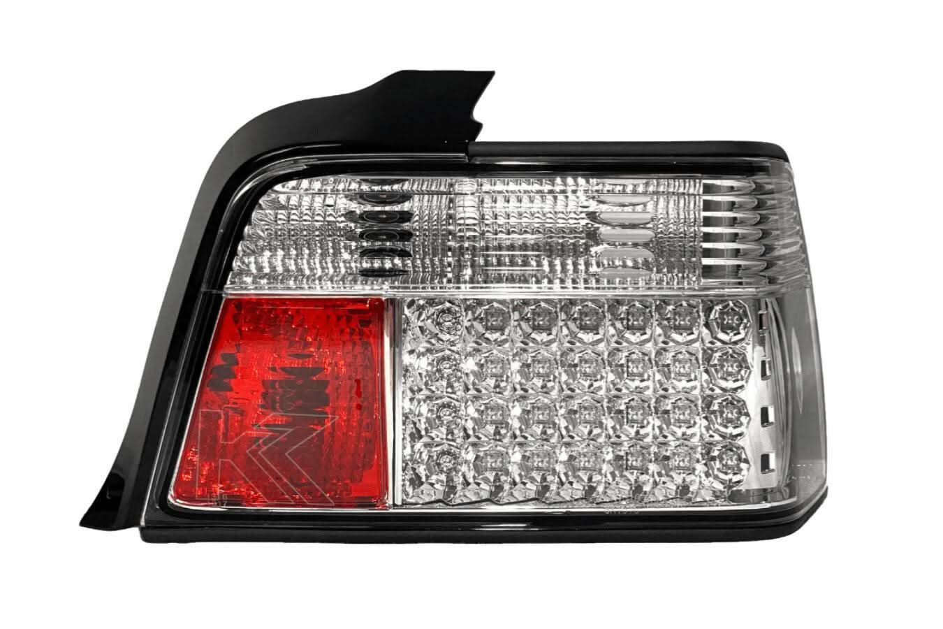BMW 3-series E36 Sedan Chrome Clear LED Taillights Set (1991-1998)
