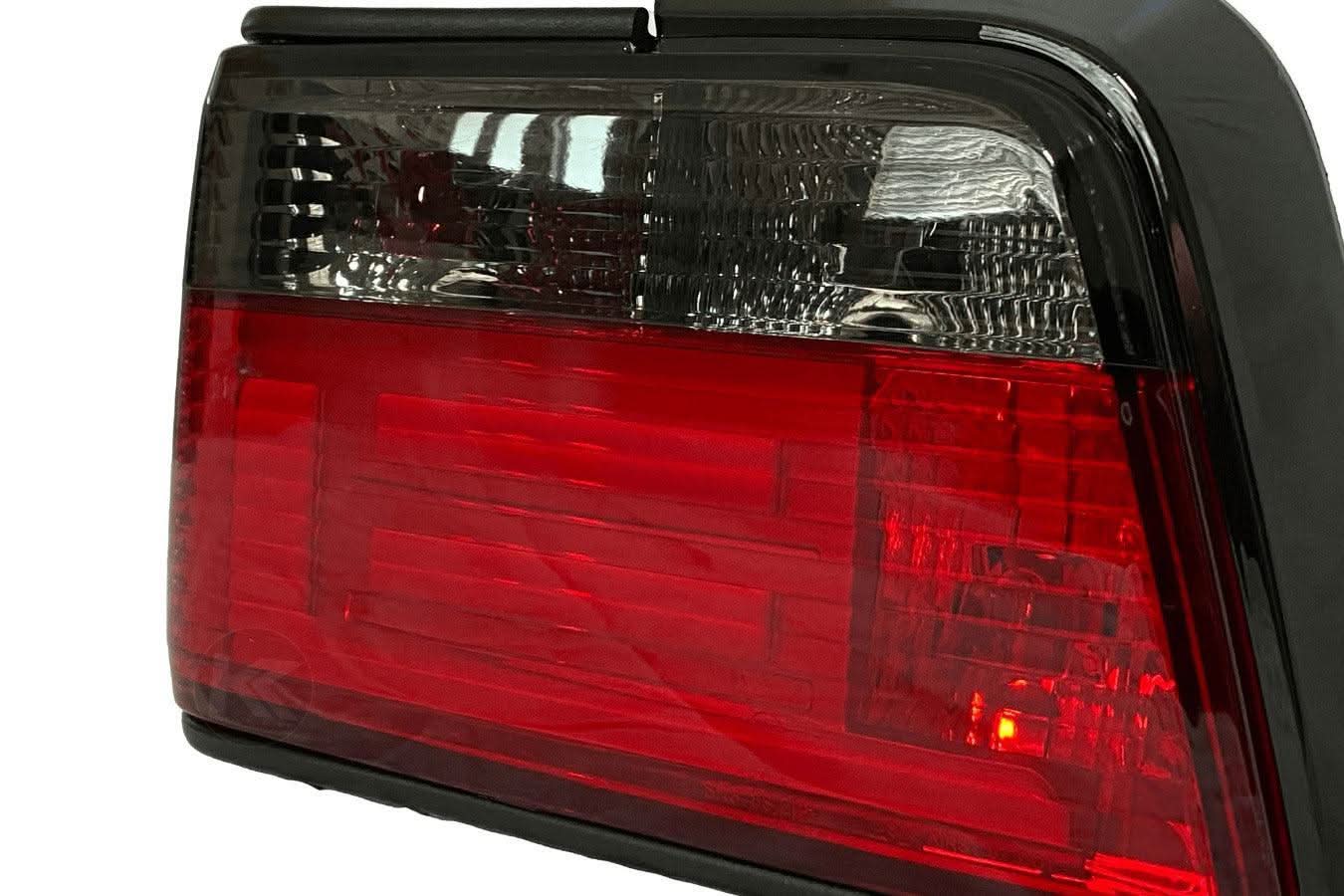 BMW 3 Series E36 Sedan JDM Red/Smoke LED BAR Tail Lights (1991-1998)