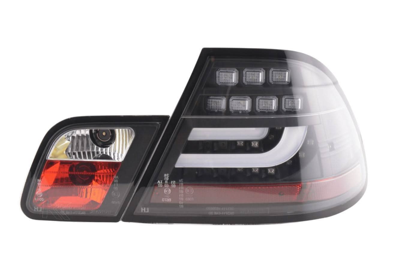 BMW 3-series E46 Coupe Black LED LightBar Taillights Set (1999-2002)