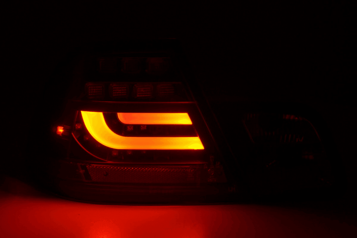 BMW 3-series E46 Coupe Black LED LightBar Taillights Set (1999-2002)