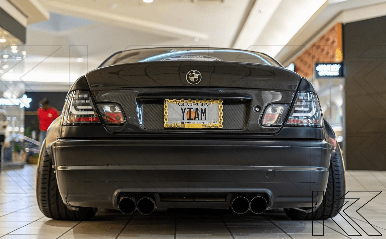 BMW 3-series E46 Coupe Black LED LightBar Taillights Set (2003-2007)
