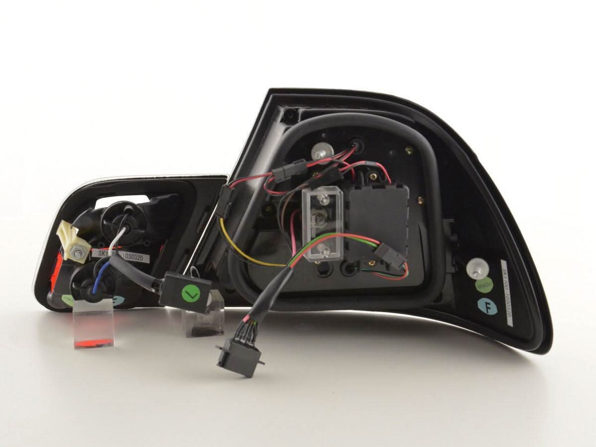 BMW 3-Series E46 Coupe Chrome Clear LED LightBar Taillights Set- Facelift (2003-2007)