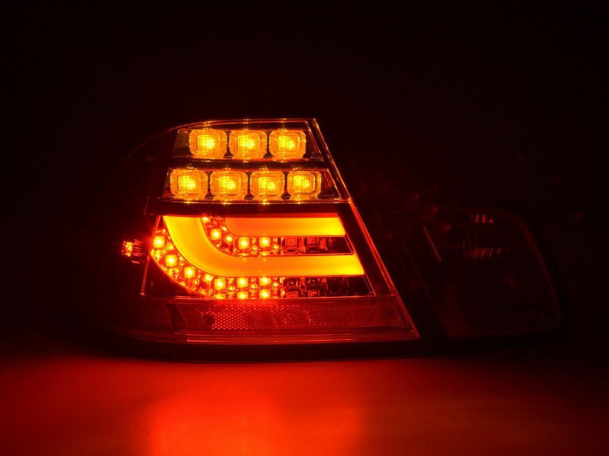 BMW 3-Series E46 Coupe Chrome Clear LED LightBar Taillights Set- Facelift (2003-2007)