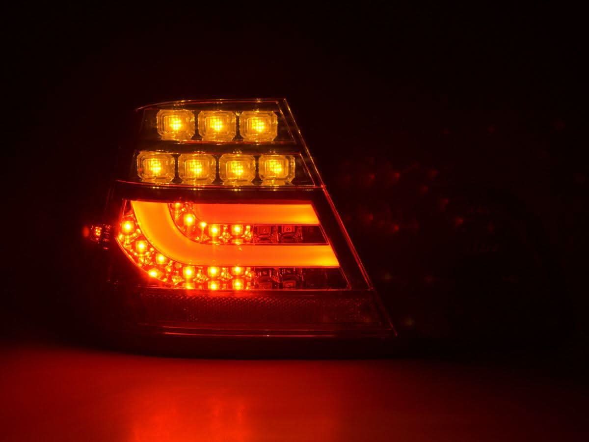 BMW 3-series E46 Coupe Chrome Smoked LED LightBar Taillights Set (1999-2002)