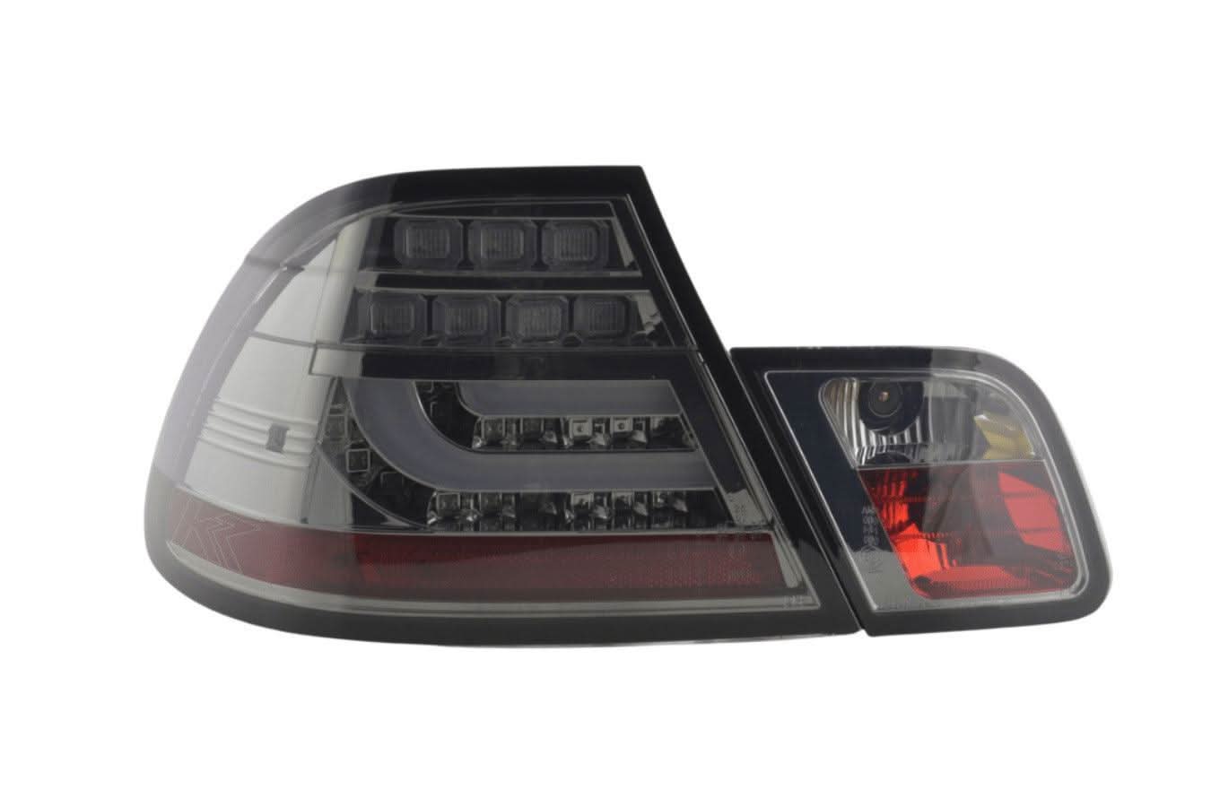 BMW 3-series E46 Coupe Chrome/Smoked LED LightBar Taillights Set- Facelift (2003-2007)