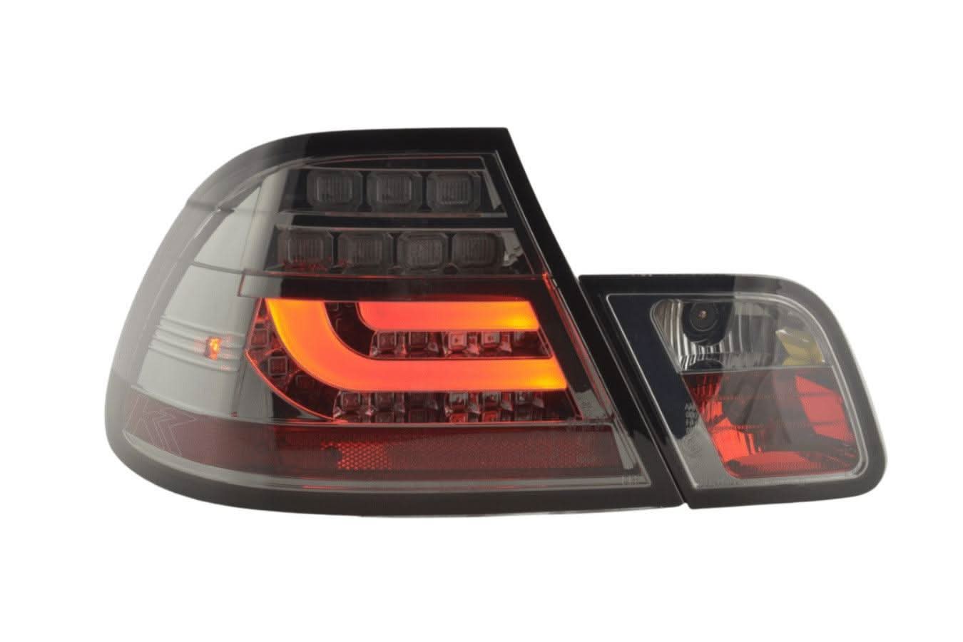 BMW 3-series E46 Coupe Chrome/Smoked LED LightBar Taillights Set- Facelift (2003-2007)