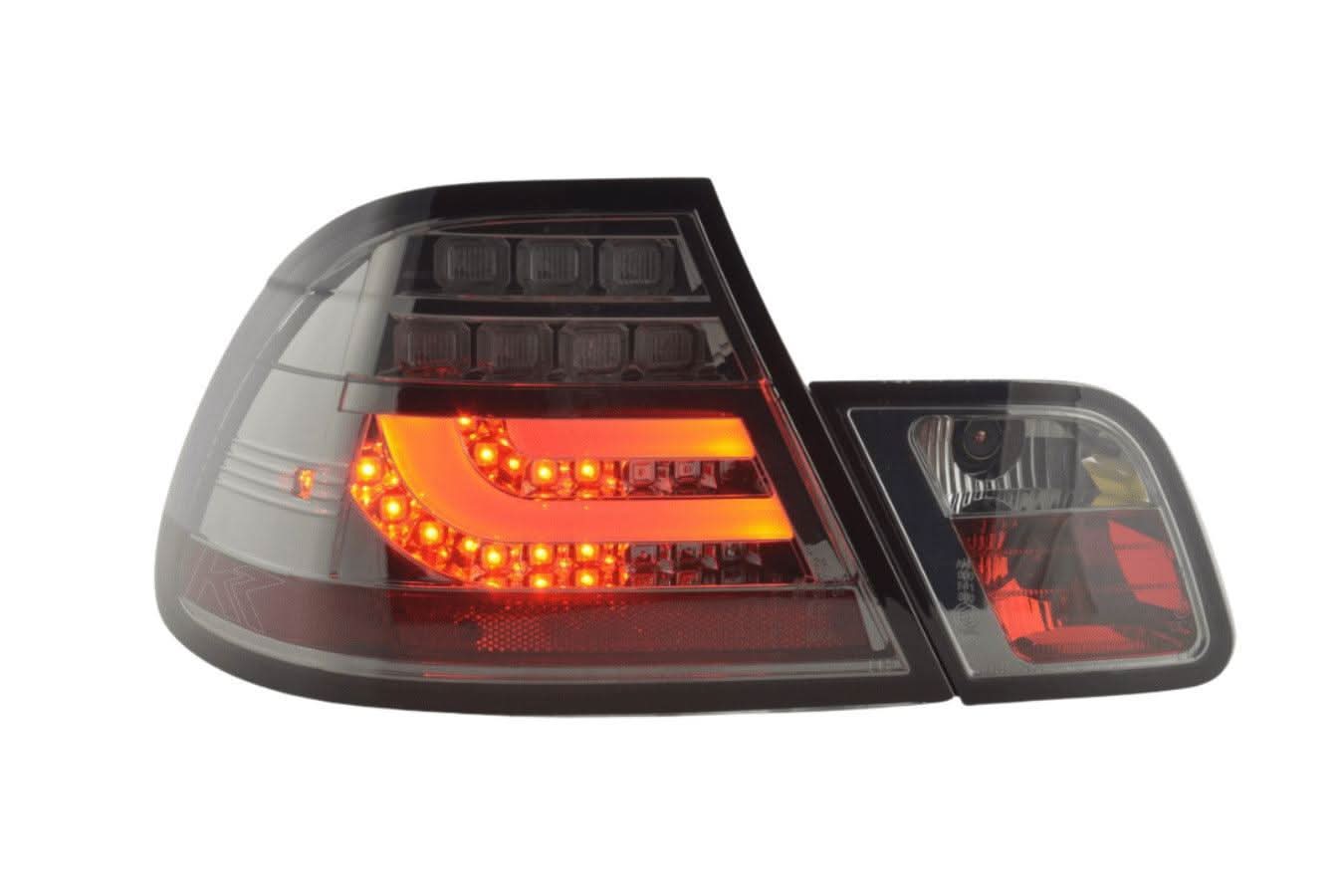 BMW 3-series E46 Coupe Chrome/Smoked LED LightBar Taillights Set- Facelift (2003-2007)