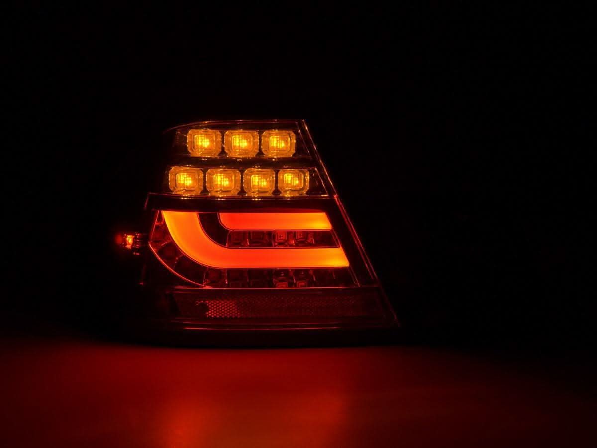 BMW 3-series E46 Coupe Chrome/Smoked LED LightBar Taillights Set- Facelift (2003-2007)