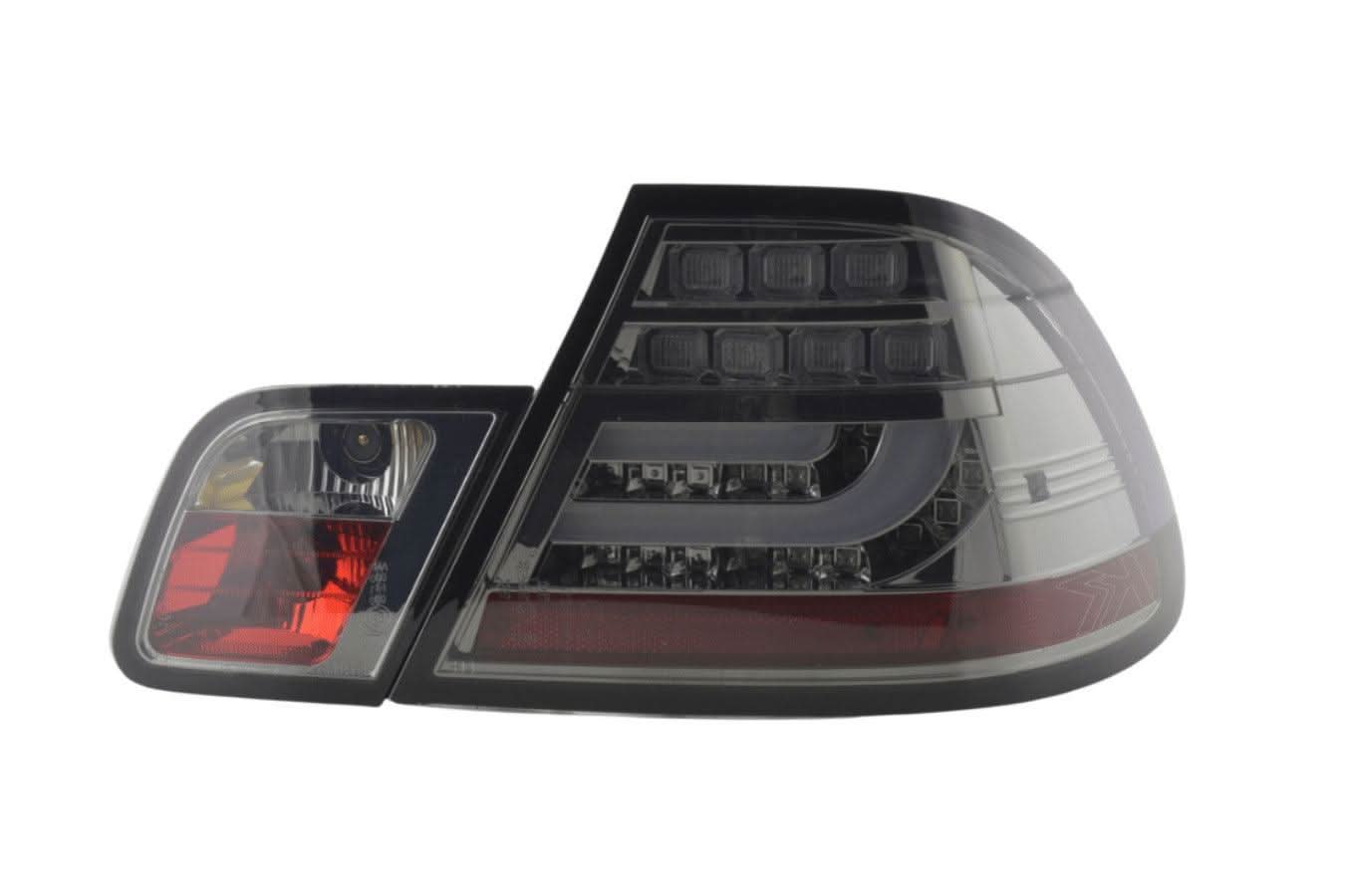 BMW 3-series E46 Coupe Chrome/Smoked LED LightBar Taillights Set- Facelift (2003-2007)