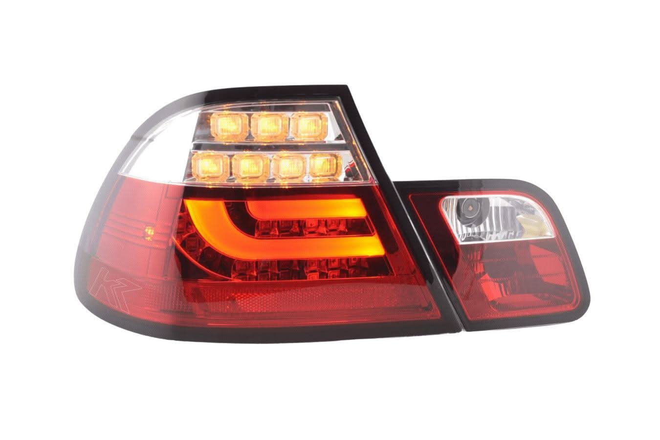 BMW 3-series E46 Coupe Red LED LightBar Taillights Set (1999-2002)