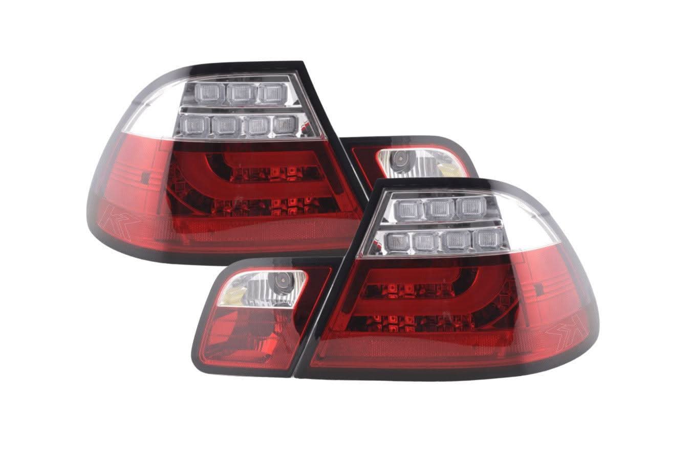 BMW 3-series E46 Coupe Red LED LightBar Taillights Set (1999-2002)