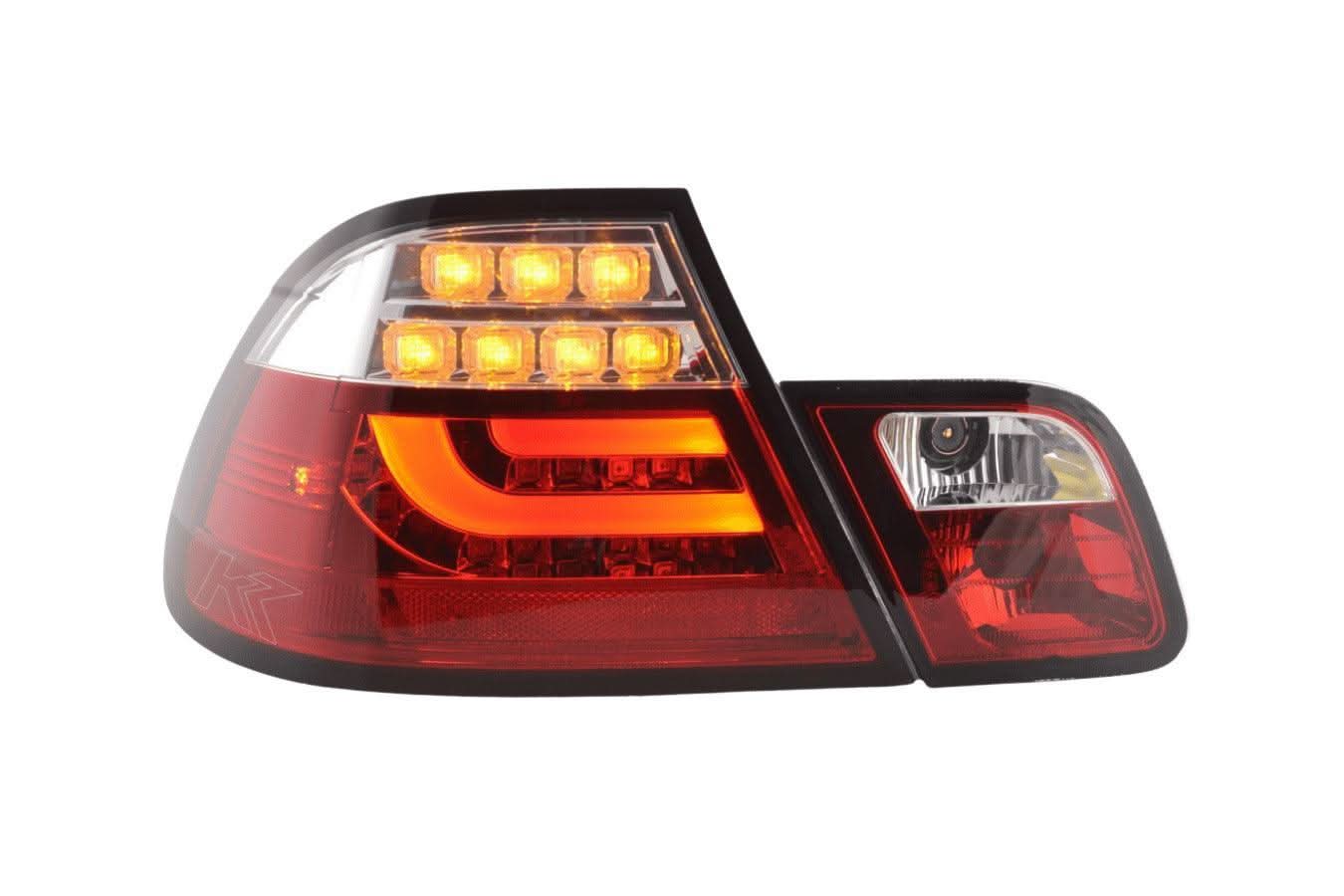 BMW 3-series E46 Coupe Red LED LightBar Taillights Set (2003-2007)