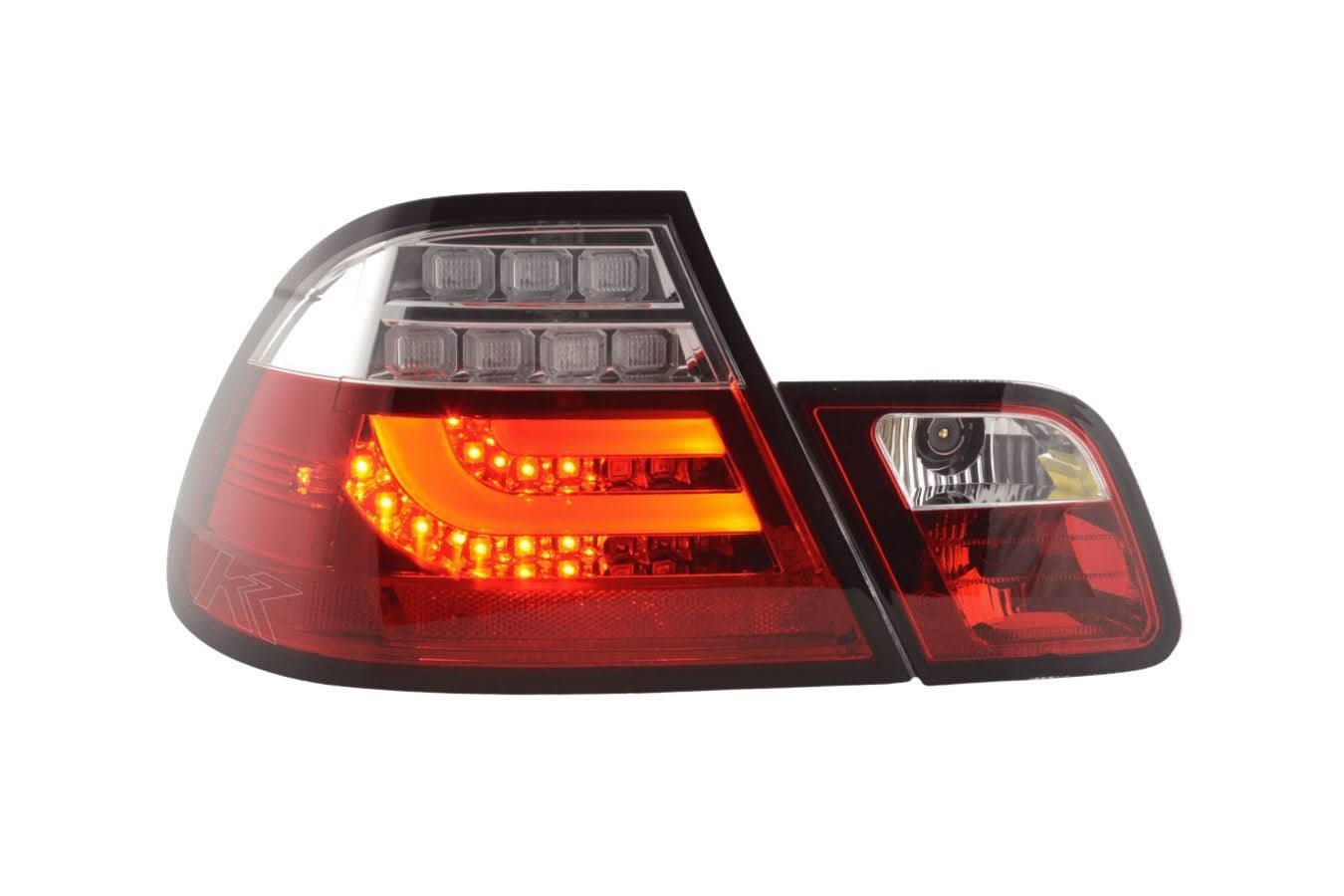 BMW 3-series E46 Coupe Red LED LightBar Taillights Set (2003-2007)