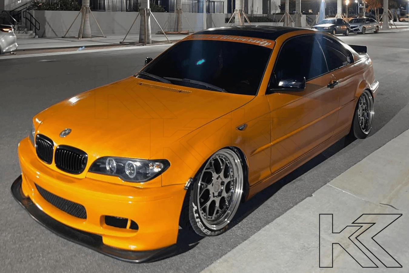 BMW 3-series E46 Coupe/Convertible Black Xenon Angel Eyes Headlights (2003-2005)