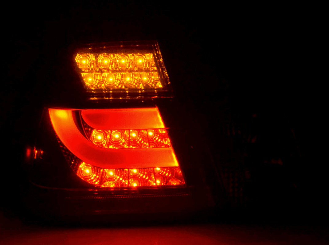 BMW 3-series E46 Sedan Chrome Smoked LED LightBar Taillights Set (1998-2001)