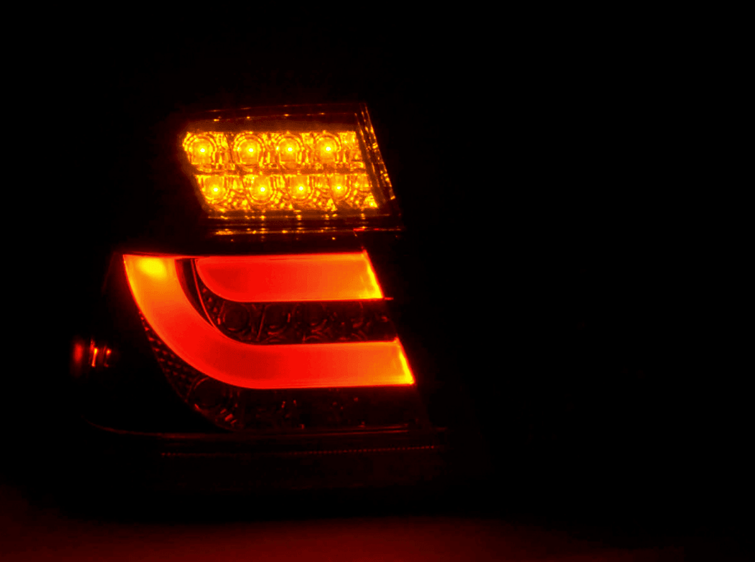 BMW 3-series E46 Sedan Chrome Smoked LED LightBar Taillights Set (1998-2001)
