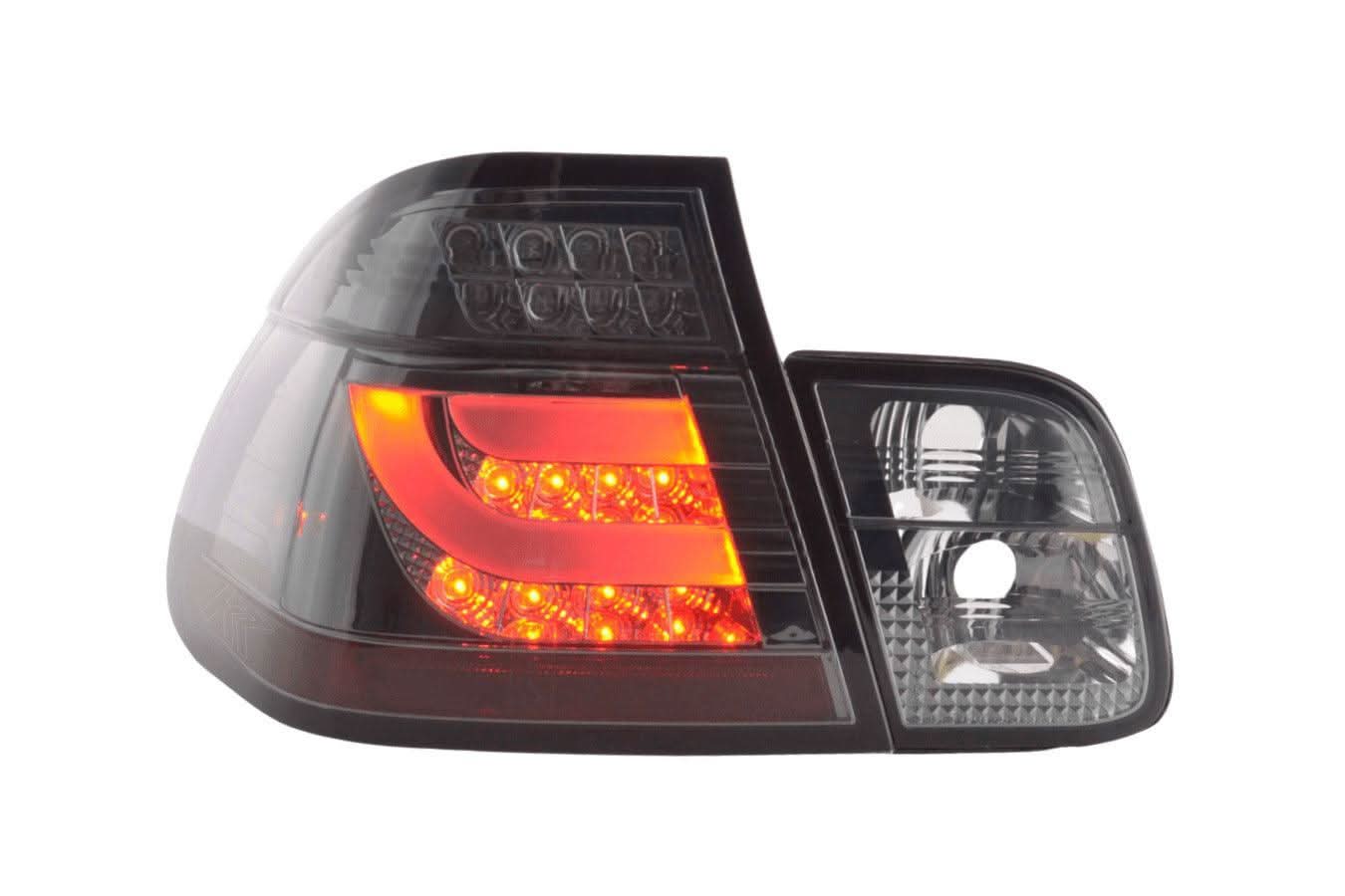 BMW 3-series E46 Sedan Chrome/Smoked LED LightBar Taillights Set- Facelift (2002-2005)