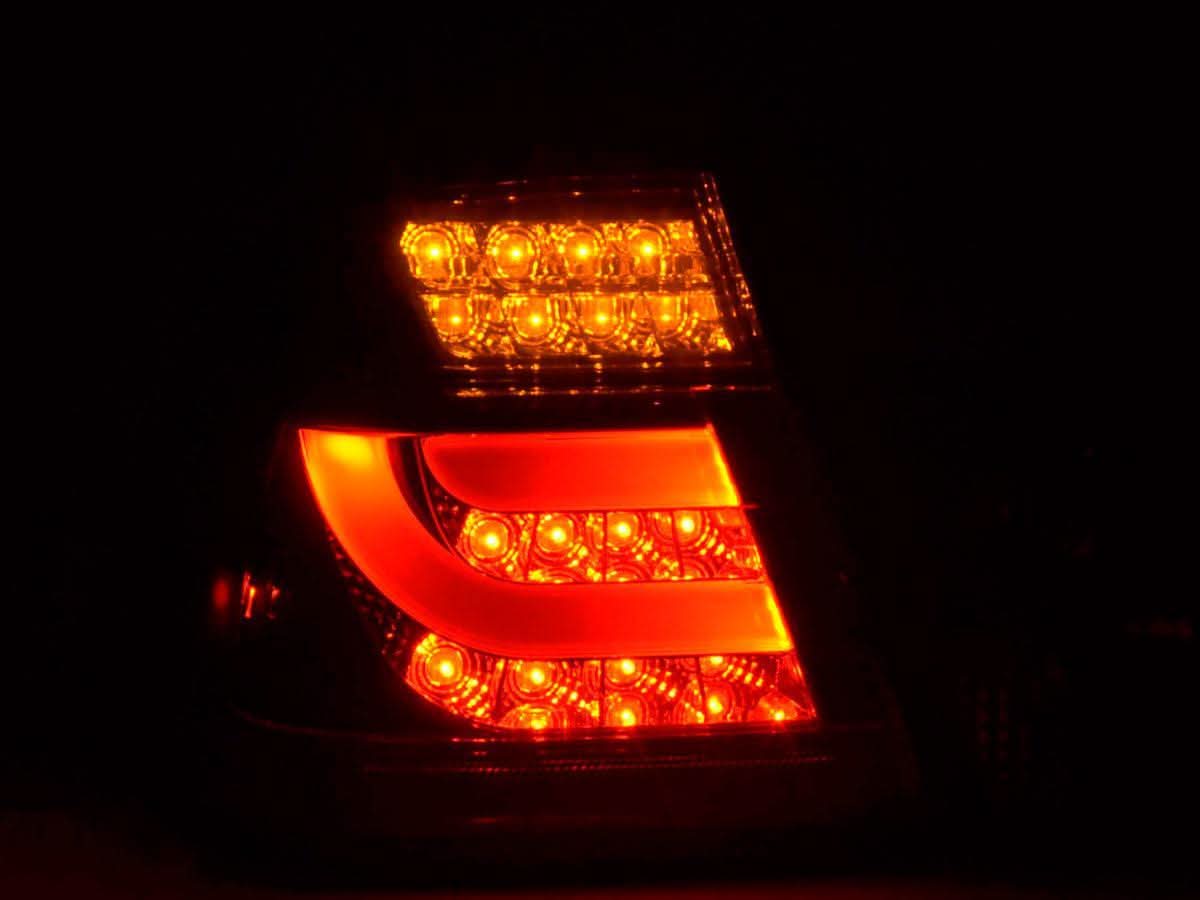 BMW 3-series E46 Sedan Chrome/Smoked LED LightBar Taillights Set- Facelift (2002-2005)