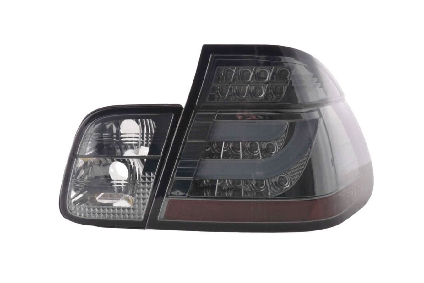 BMW 3-series E46 Sedan Chrome/Smoked LED LightBar Taillights Set- Facelift (2002-2005)