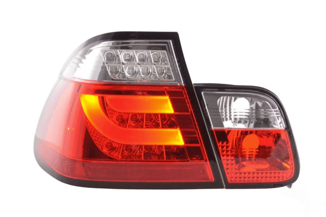 BMW 3 Series E46 Sedan Red LED LightBar Taillights Set- Facelift (2003 - 2006)