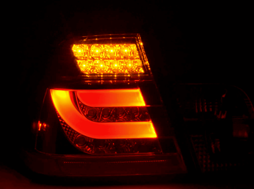 BMW 3 Series E46 Sedan Red LED LightBar Taillights Set- Facelift (2003 - 2006)