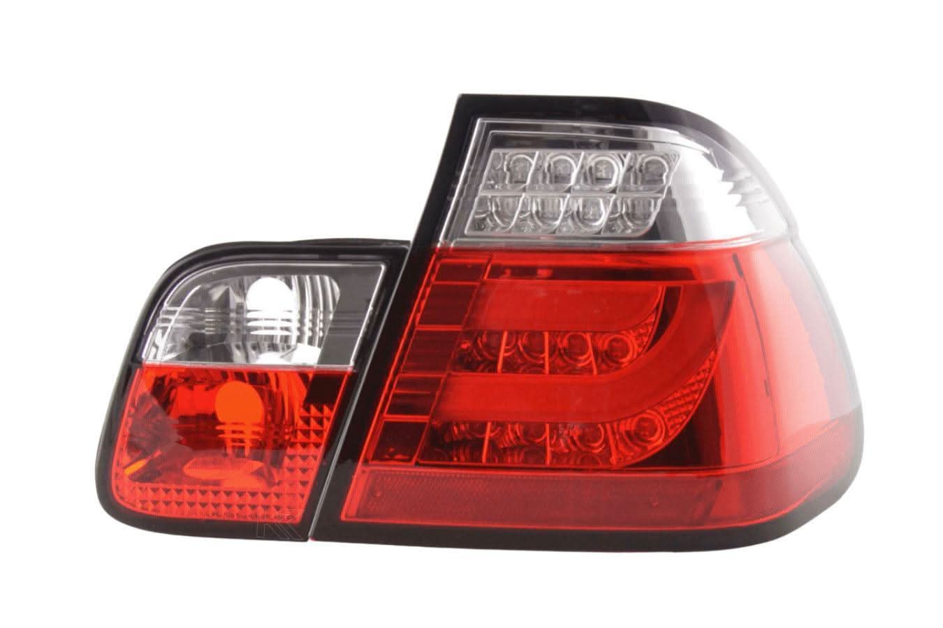 BMW 3 Series E46 Sedan Red LED LightBar Taillights Set- Facelift (2003 - 2006)