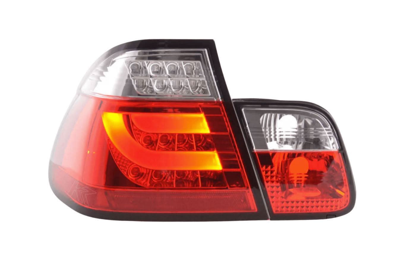BMW 3-series E46 Sedan Red LED LightBar Taillights Set- Pre-Facelift (1998-2001)