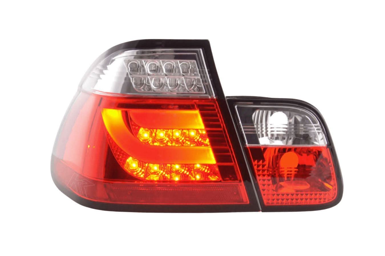 BMW 3-series E46 Sedan Red LED LightBar Taillights Set- Pre-Facelift (1998-2001)