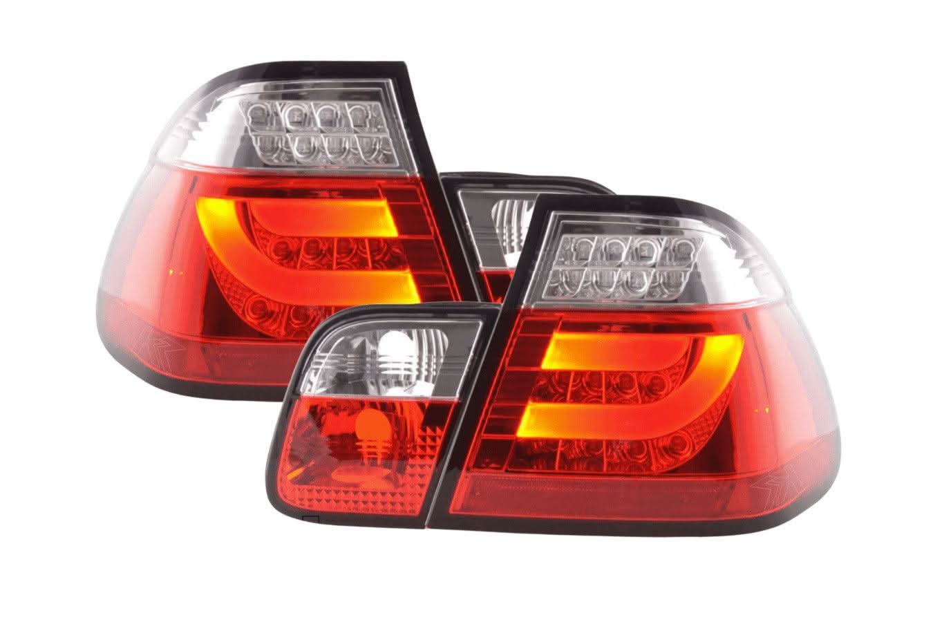 BMW 3-series E46 Sedan Red LED LightBar Taillights Set- Pre-Facelift (1998-2001)
