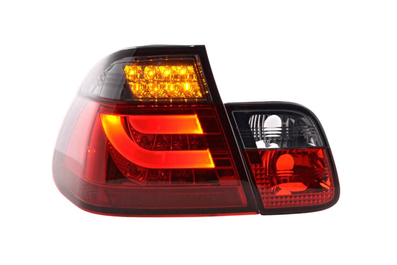 BMW 3-series E46 Sedan Red Smoke LED LightBar Taillights Set (2002-2005)