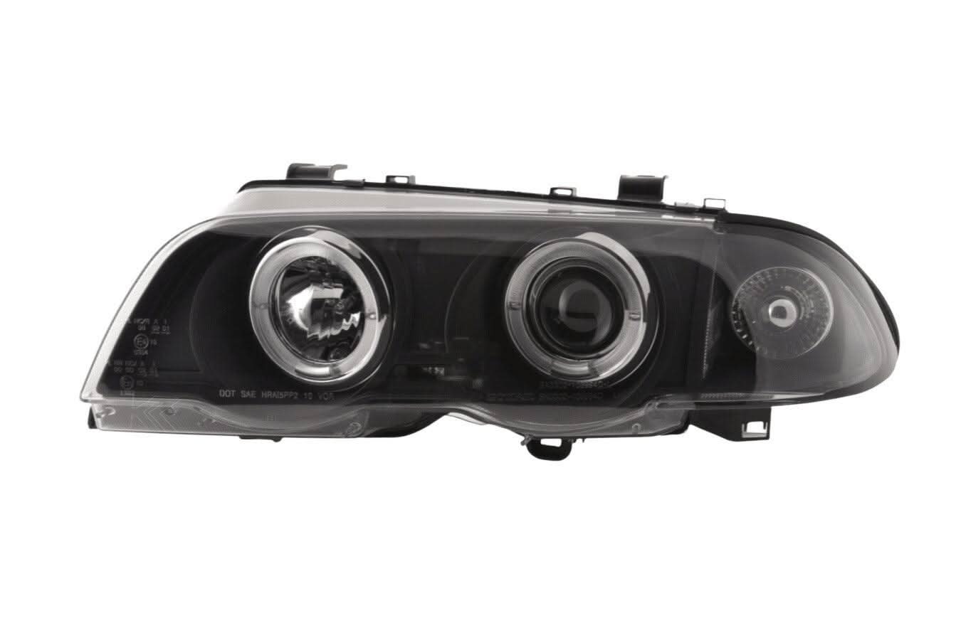 BMW 3-series E46 Sedan/Touring Black Angel Eyes Headlight Set (1998-2001)