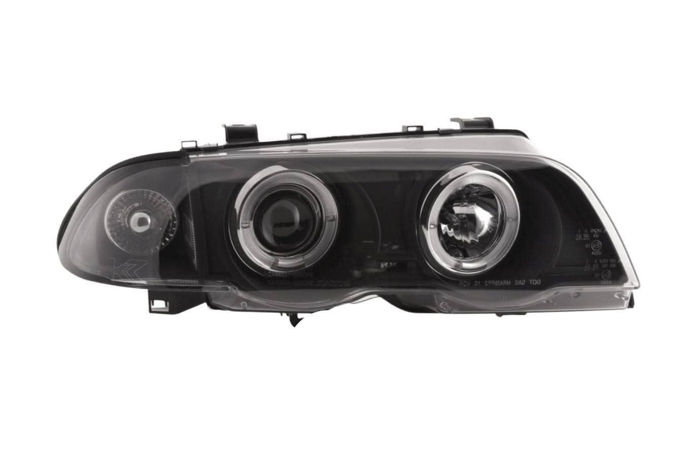 BMW 3-series E46 Sedan/Touring Black Angel Eyes Headlight Set (1998-2001)