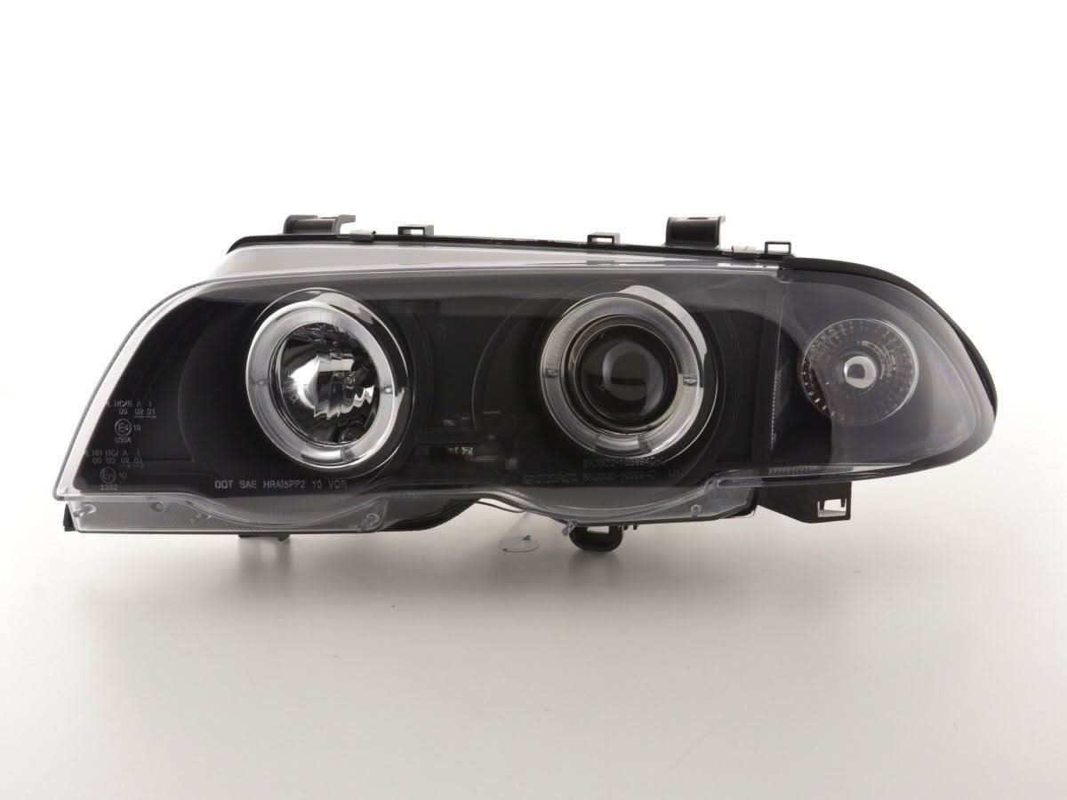 BMW 3-series E46 Sedan/Touring Black Angel Eyes Headlight Set (1998-2001)
