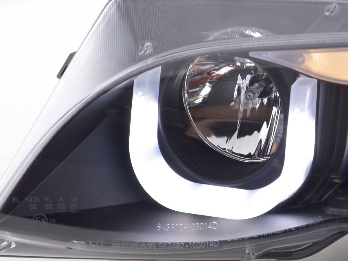 BMW 3-series E46 Sedan/Touring Black "U Eye"  Headlights (2002-2005)