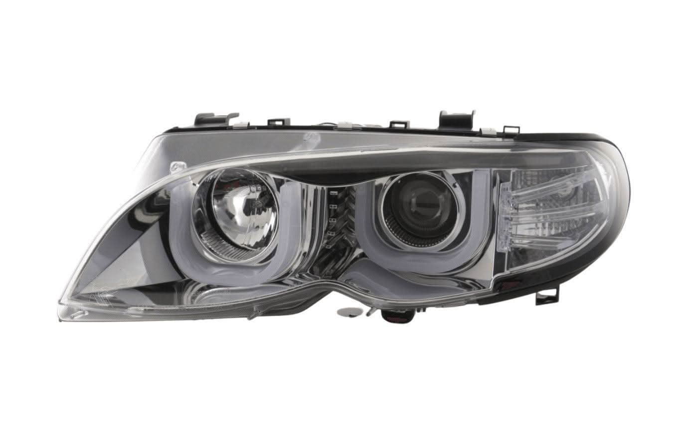 BMW 3-series E46 Sedan/Touring Chrome U Eye Headlights (2002-2005)