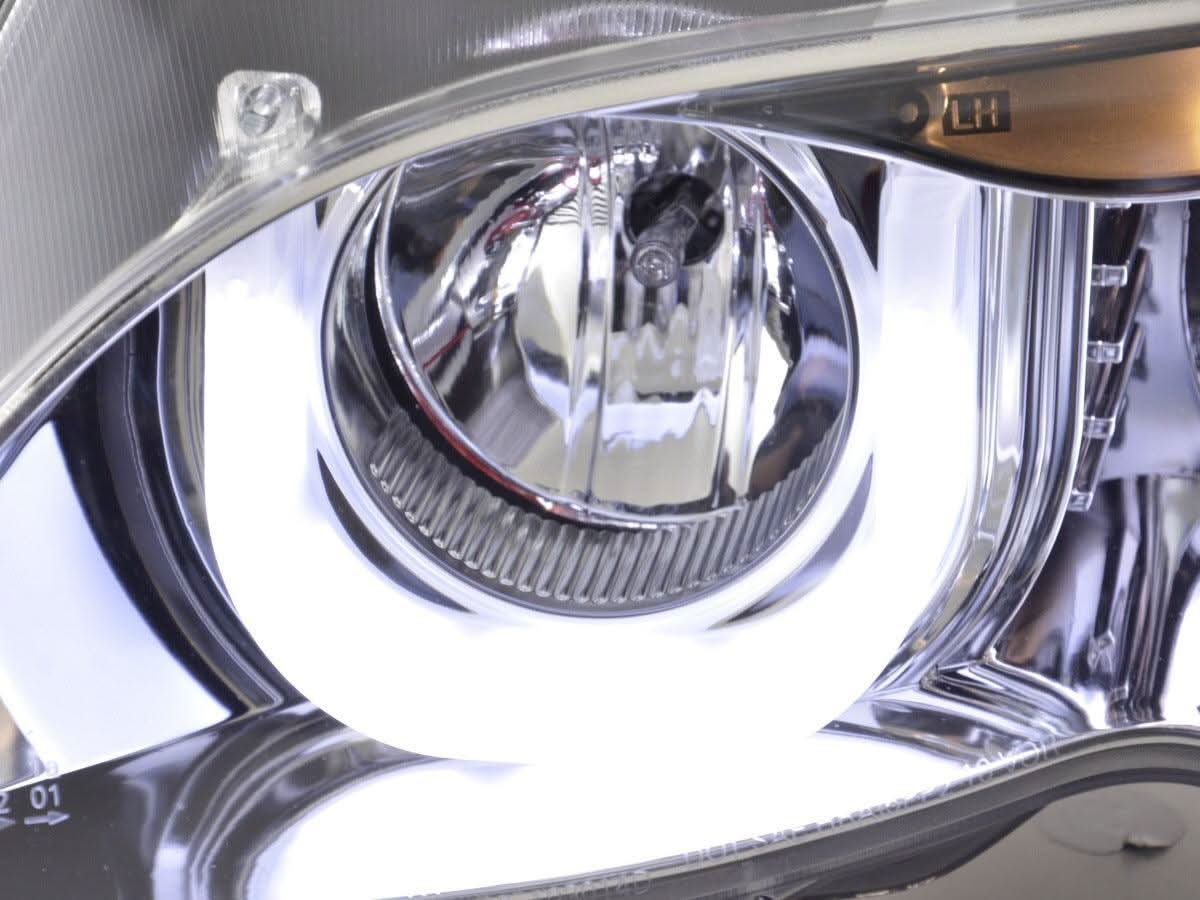 BMW 3-series E46 Sedan/Touring Chrome U Eye Headlights (2002-2005)
