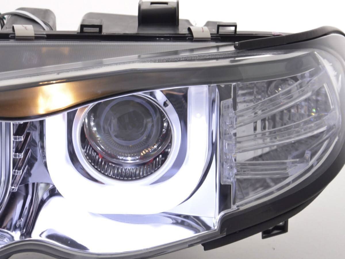 BMW 3-series E46 Sedan/Touring Chrome U Eye Headlights (2002-2005)