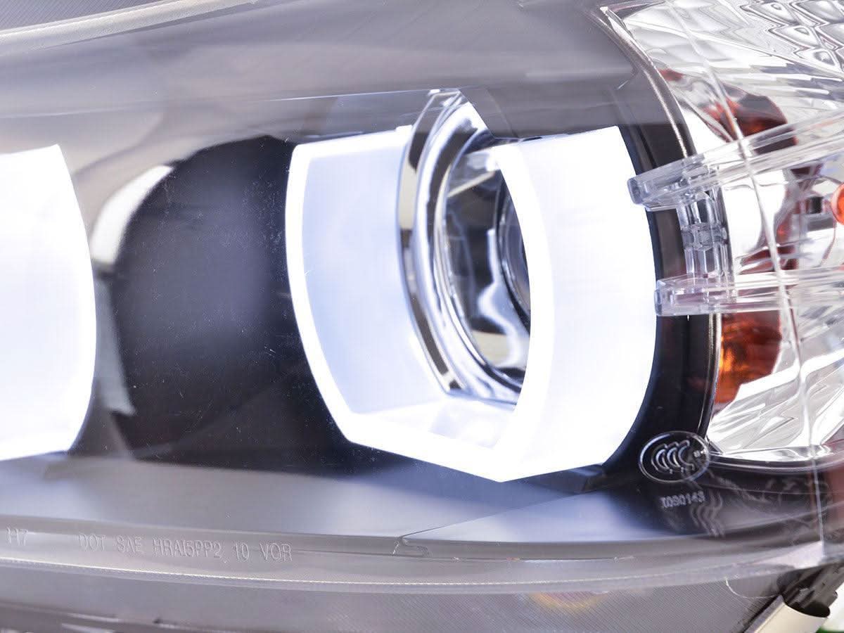 BMW 3-series E90 E91 Black U LED Headlights (2005-2012)