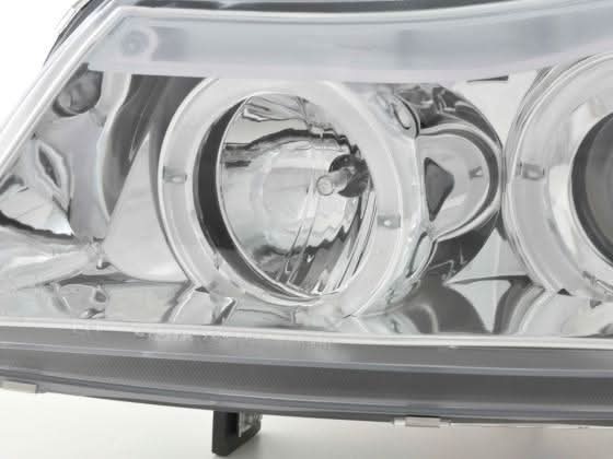 BMW 3-series E90 E91 Chrome Angel Eyes LED Headlight Set (2005-2012)
